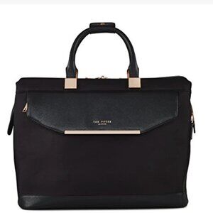 ✨ Ted Baker Albany Softside Lightweight Spinner Luggage – Black Holdall Bag ✨